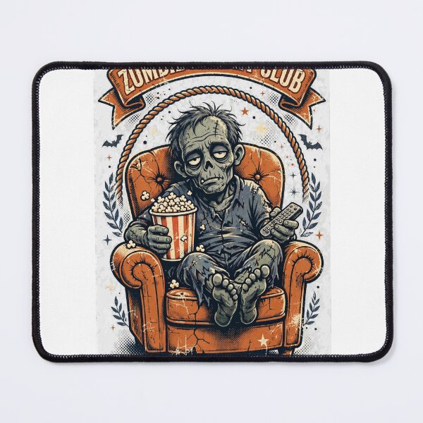 Item preview, Funny Zombie Halloween Lazy Movie T-Shirt designed and sold by Worn and Witty.