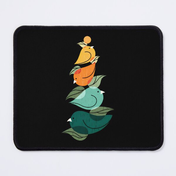 Item preview, Stacked Birds Autumn Foliage Nature Illustration designed and sold by bezaperina.