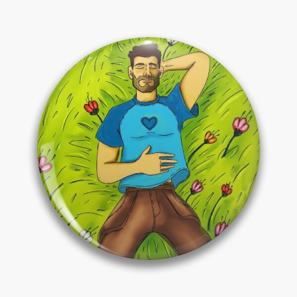 Item preview, Man Resting in Flower Meadow: Aesthetic Cottagecore Grass Silhouette and Peaceful Nature Art Poster designed and sold by benja-08.