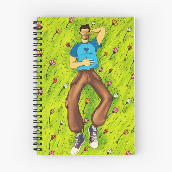 Item preview, Man Resting in Flower Meadow: Aesthetic Cottagecore Grass Silhouette and Peaceful Nature Art Poster designed and sold by benja-08.