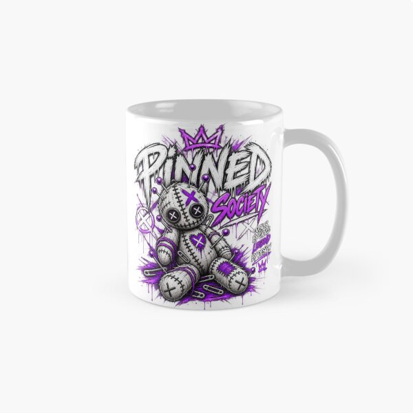 Item preview, Purple Gothic Doll Graffiti Pinned Society designed and sold by Blue Raven Designs.