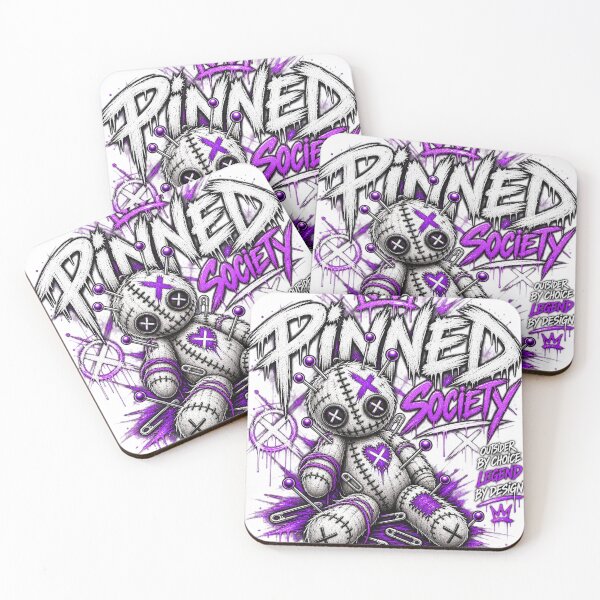 Item preview, Purple Gothic Doll Graffiti Pinned Society designed and sold by Blue Raven Designs.