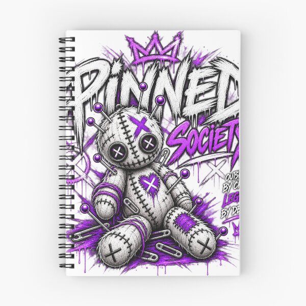 Item preview, Purple Gothic Doll Graffiti Pinned Society designed and sold by Blue Raven Designs.