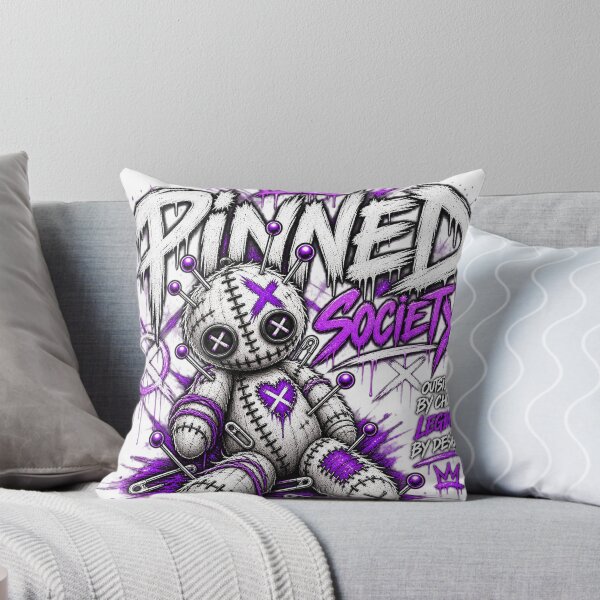 Item preview, Purple Gothic Doll Graffiti Pinned Society designed and sold by Blue Raven Designs.