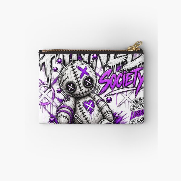 Item preview, Purple Gothic Doll Graffiti Pinned Society designed and sold by Blue Raven Designs.