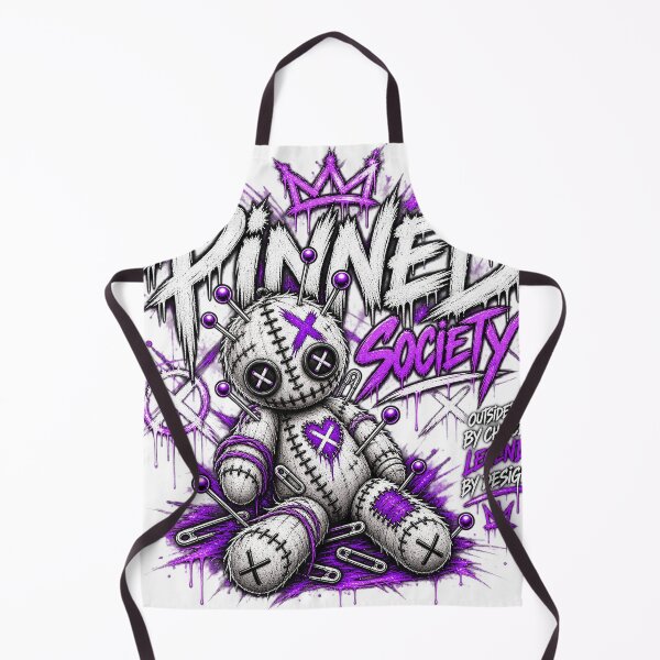 Item preview, Purple Gothic Doll Graffiti Pinned Society designed and sold by Blue Raven Designs.