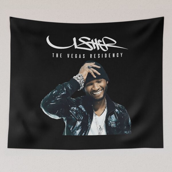 Item preview, Vintage Music Singer Albums Tour Pop Usher designed and sold by HavocZigzags.