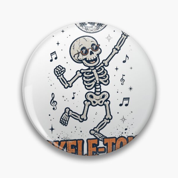 Item preview, Funny Dancing Skeleton Halloween T-Shirt designed and sold by Worn and Witty.