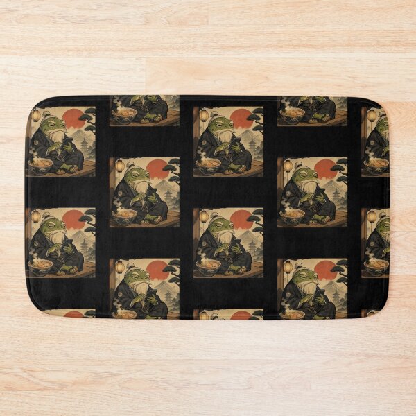 Item preview, Grumpy Frog Eating Ramen designed and sold by tellia-kallisto.