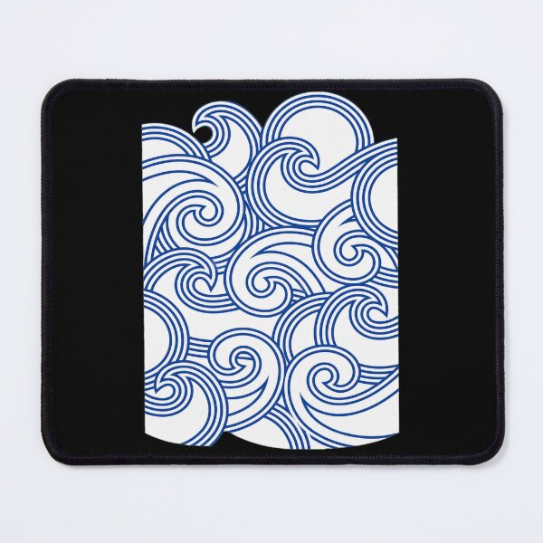 Item preview, Stylized Ocean Waves Pattern Graphic designed and sold by wyrichbosle.