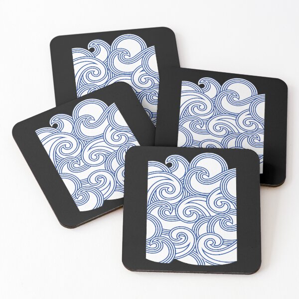 Item preview, Stylized Ocean Waves Pattern Graphic designed and sold by wyrichbosle.