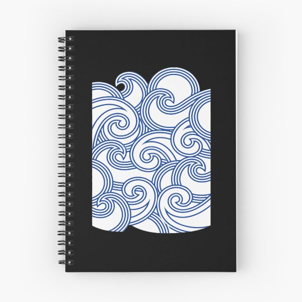 Item preview, Stylized Ocean Waves Pattern Graphic designed and sold by wyrichbosle.