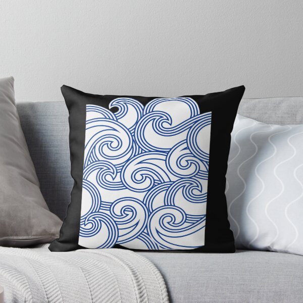 Item preview, Stylized Ocean Waves Pattern Graphic designed and sold by wyrichbosle.