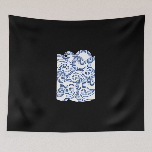 Item preview, Stylized Ocean Waves Pattern Graphic designed and sold by wyrichbosle.