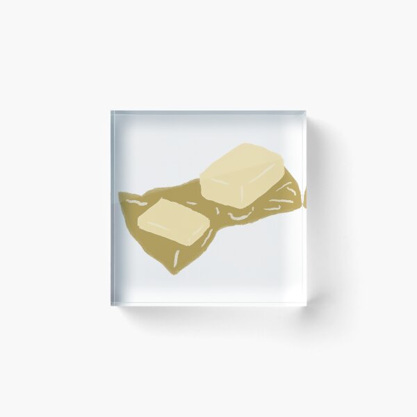 Item preview, Fresh Dairy Butter Pats On Paper designed and sold by raun.draw.