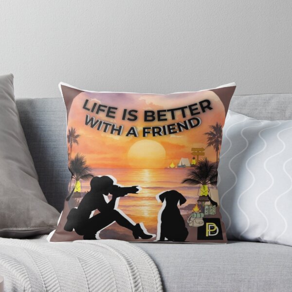 Item preview, Cute Dog And Owner Sunset Travel Silhouette designed and sold by SMinimalist613.