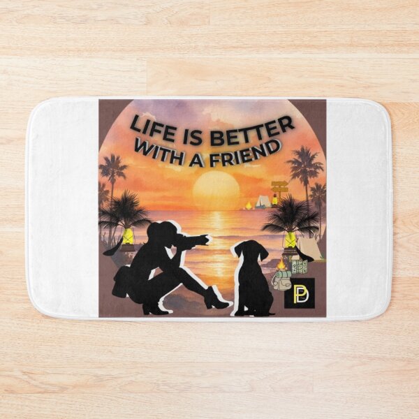 Item preview, Cute Dog And Owner Sunset Travel Silhouette designed and sold by SMinimalist613.