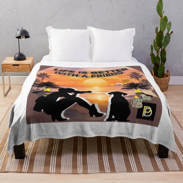 Item preview, Cute Dog And Owner Sunset Travel Silhouette designed and sold by SMinimalist613.