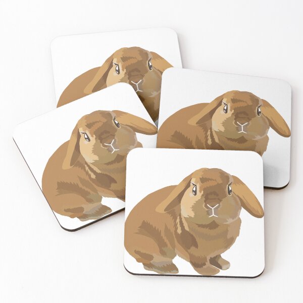 Item preview, Holland Lop Orange Rabbit Illustration designed and sold by tayaan.