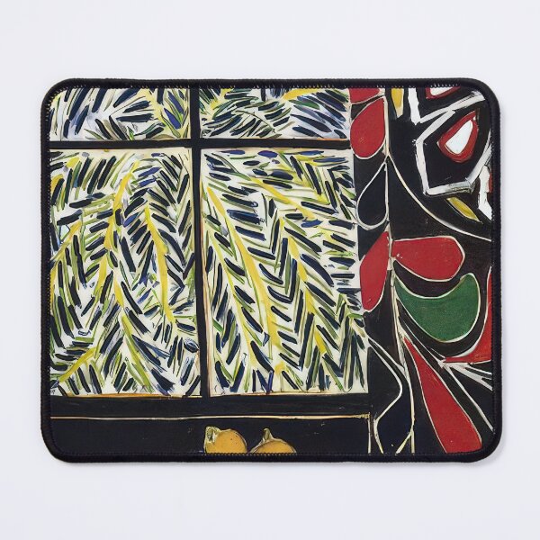 Item preview, Interior with egyptian curtain 1948 designed and sold by VeilOfPigments.