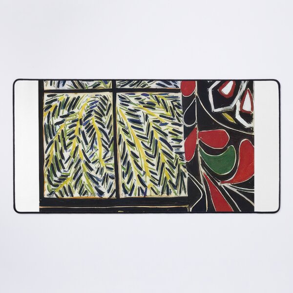 Item preview, Interior with egyptian curtain 1948 designed and sold by VeilOfPigments.