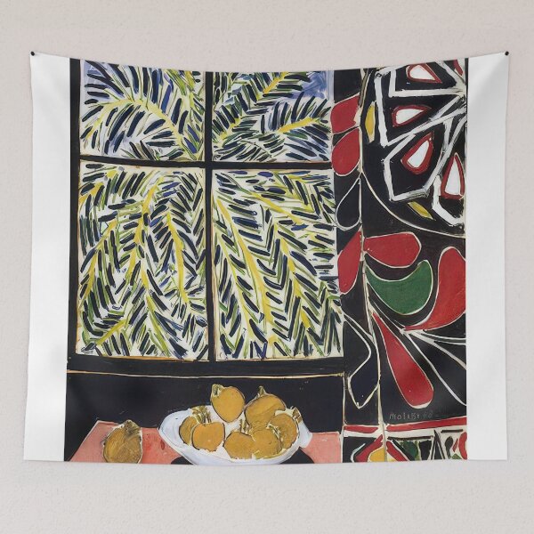Item preview, Interior with egyptian curtain 1948 designed and sold by VeilOfPigments.