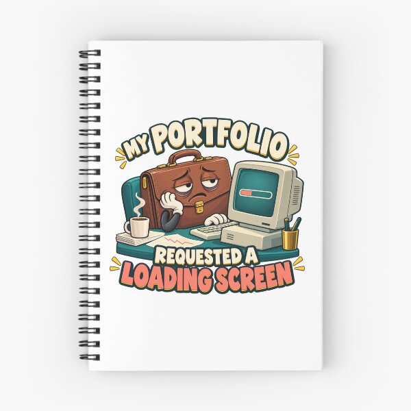 Item preview, Portfolio Loading Screen Funny Finance Cartoon designed and sold by Bikivuno.