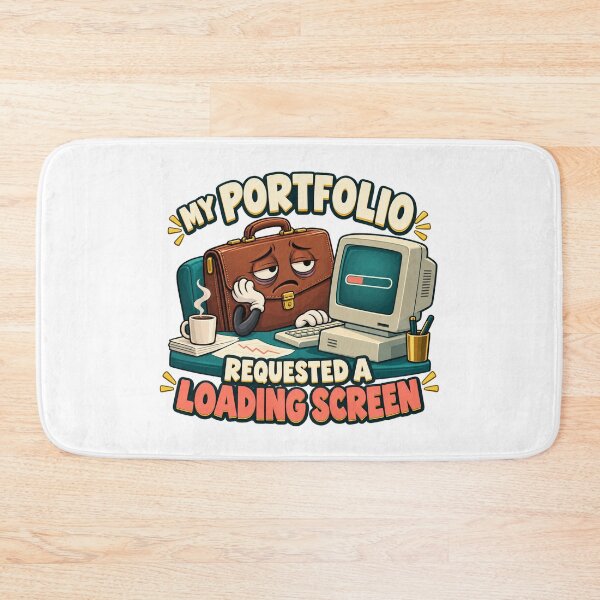 Item preview, Portfolio Loading Screen Funny Finance Cartoon designed and sold by Bikivuno.