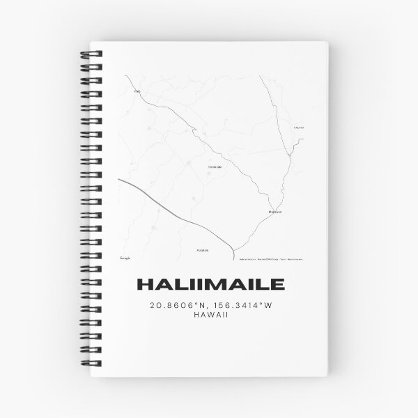Item preview, Haliimaile Maui Map | Minimalist Upcountry Hawaii Location Design designed and sold by RM-Journey.