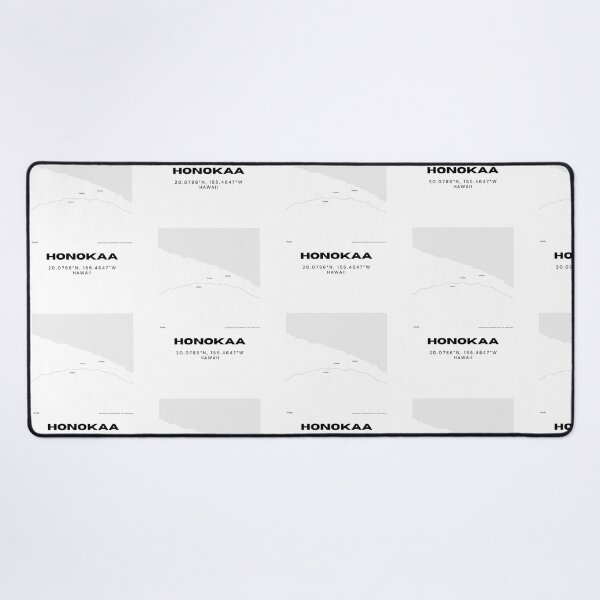 Item preview, Honokaa Hawaii Map | Minimalist Hamakua Coast Big Island Design designed and sold by RM-Journey.