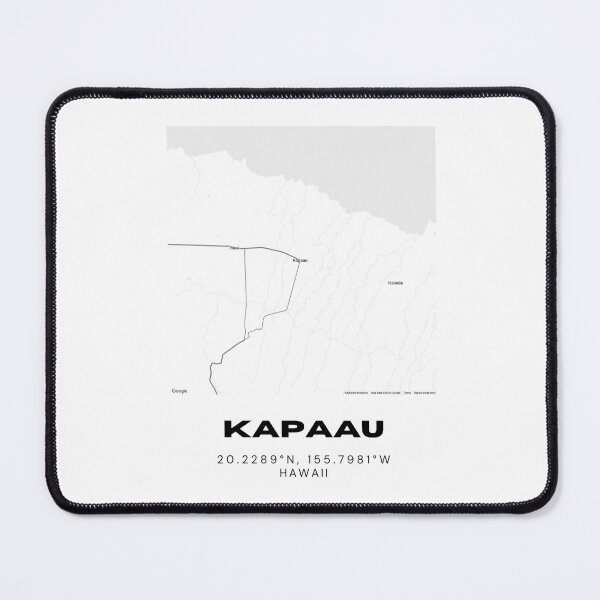 Item preview, Kapaau Hawaii Map | Minimalist North Kohala Big Island Design designed and sold by RM-Journey.
