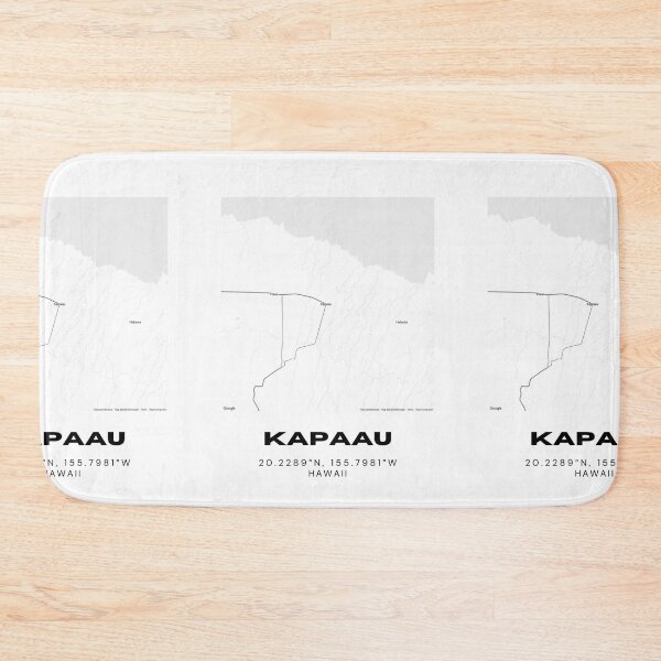 Item preview, Kapaau Hawaii Map | Minimalist North Kohala Big Island Design designed and sold by RM-Journey.