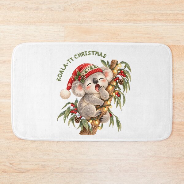 Item preview, Koala-ty Christmas Koala on Eucalyptus Tree designed and sold by mycute-stickers.