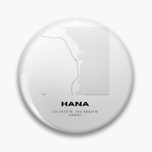 Item preview, Hana Maui Map | Minimalist East Maui Coastal Location Design designed and sold by RM-Journey.