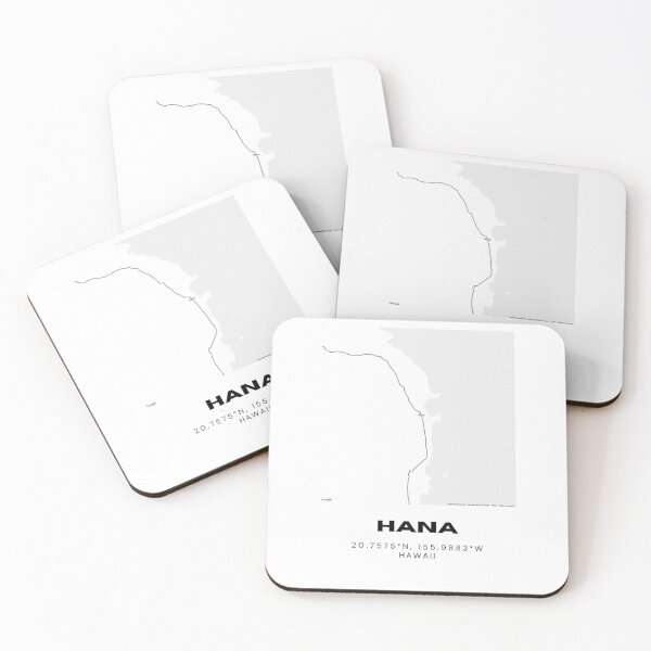 Item preview, Hana Maui Map | Minimalist East Maui Coastal Location Design designed and sold by RM-Journey.