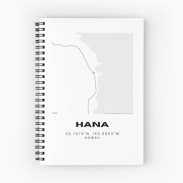 Item preview, Hana Maui Map | Minimalist East Maui Coastal Location Design designed and sold by RM-Journey.