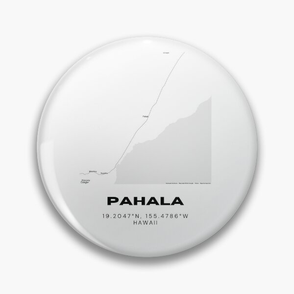Item preview, Pahala Hawaii Map | Minimalist Kaʻu Big Island Location Design designed and sold by RM-Journey.