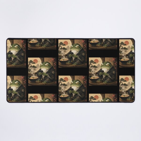 Item preview, Grumpy Frog Eating Ramen designed and sold by tellia-kallisto.