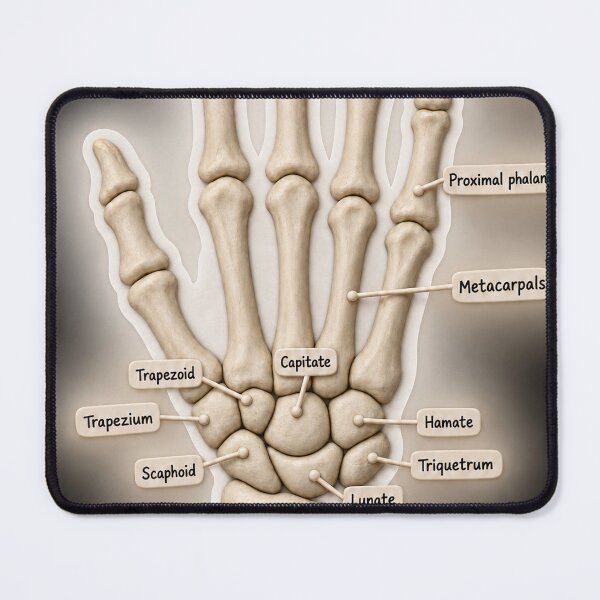 Item preview, Anatomy - Hand Bones Claymation - Physical Therapy Sticker designed and sold by isokinetic.
