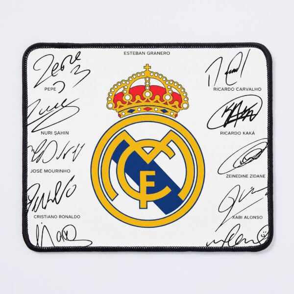 Item preview, Real Madrid Autographs Crest Football Legends designed and sold by Sharksito.