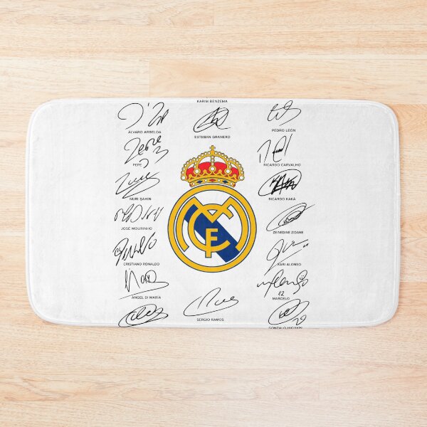Item preview, Real Madrid Autographs Crest Football Legends designed and sold by Sharksito.