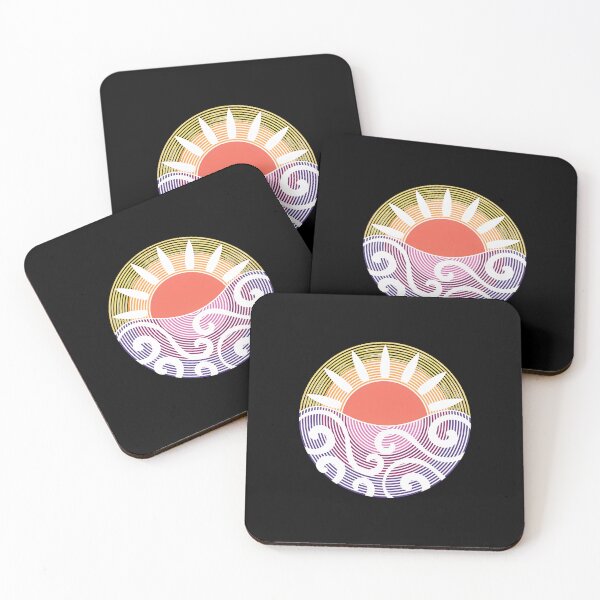 Item preview, Sunrise Over Swirling Ocean Waves Art designed and sold by helencacu.