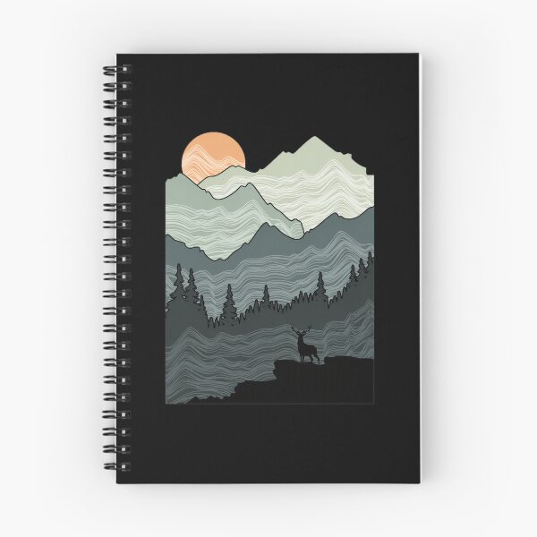Item preview, Sunset Mountains Deer Silhouette designed and sold by bezaperina.