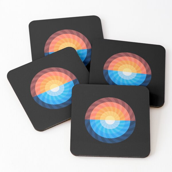 Item preview, Sunset Over Water Circular Abstract Design designed and sold by andrasmar.