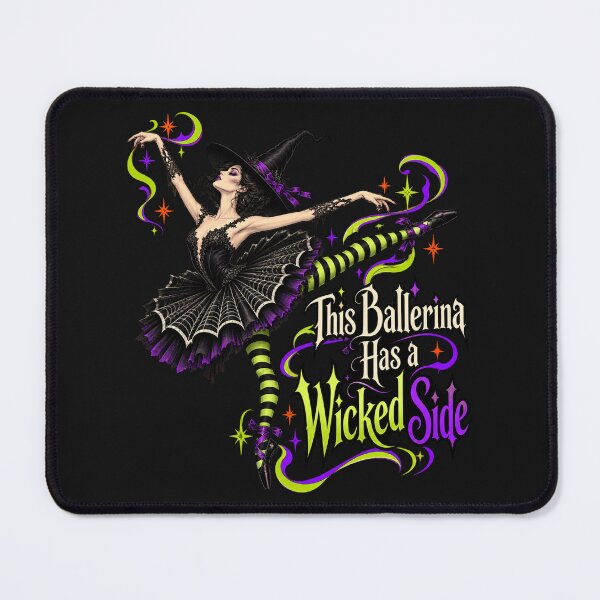 Item preview, This Ballerina Has a Wicked Side ballerina Halloween designed and sold by JollyNib.