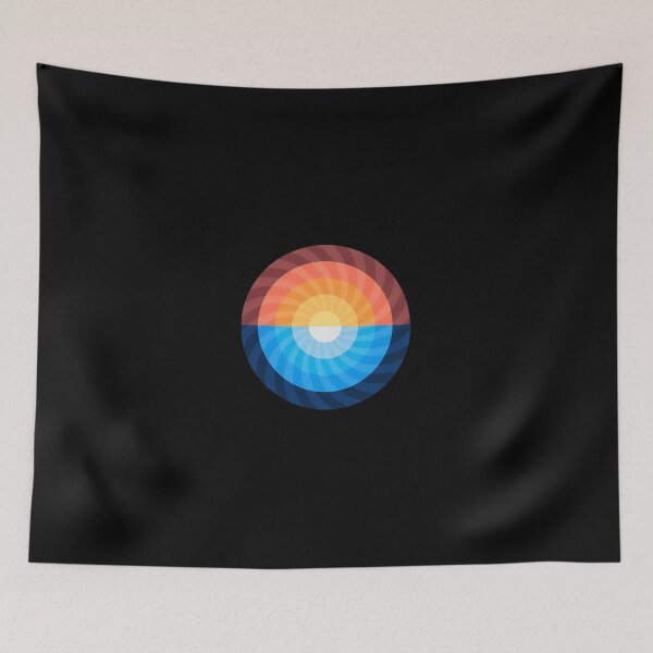Item preview, Sunset Over Water Circular Abstract Design designed and sold by andrasmar.