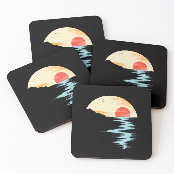Item preview, Sunset reflection on water with birds designed and sold by lasopent.