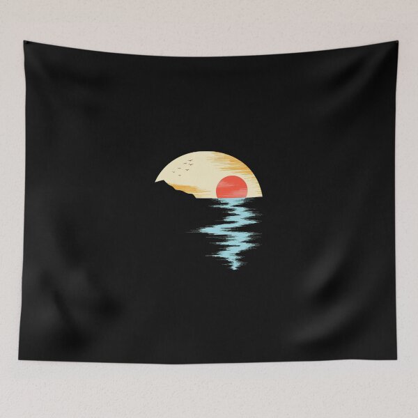 Item preview, Sunset reflection on water with birds designed and sold by lasopent.
