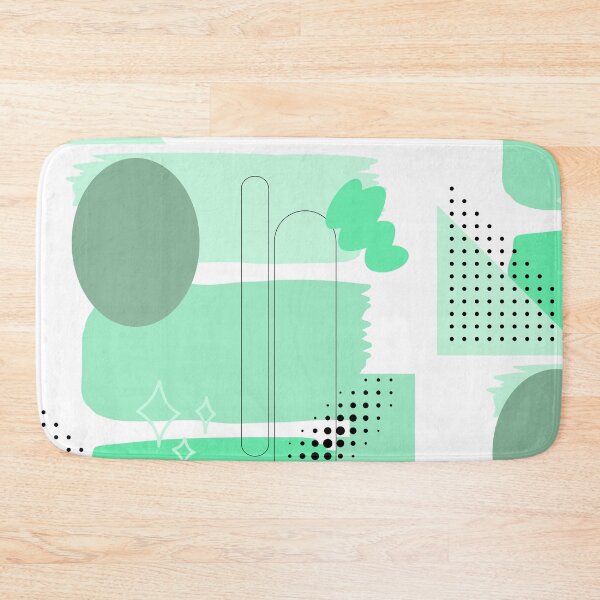 Item preview, Mint Green Abstract Shapes – Modern Geometric Minimalist Wall Art designed and sold by Khadique.