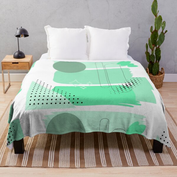 Item preview, Mint Green Abstract Shapes – Modern Geometric Minimalist Wall Art designed and sold by Khadique.